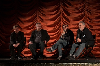 Bobcat Goldthwait, Barry Crimmons with film critics Steve Prokopy and Erik Childress
