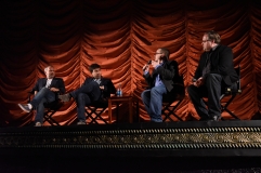 Alfonso Gomez-Rejon and Jeremy Dawson with film critics Brian Tallerico and Steve Prokopy